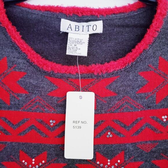 Abito Women's Holiday Tunic Style Sweater - Medium - Picture 10 of 12